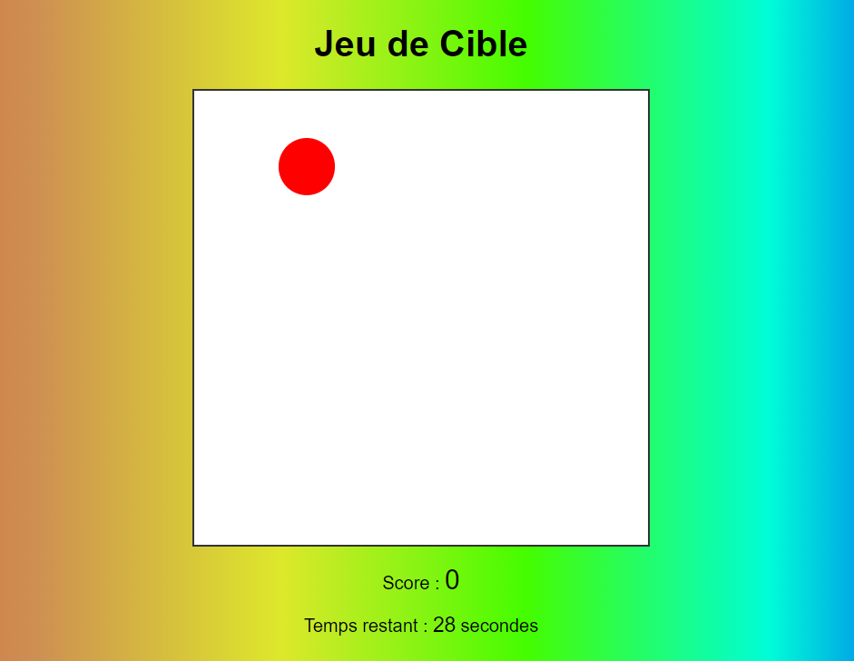 Jeu de cible