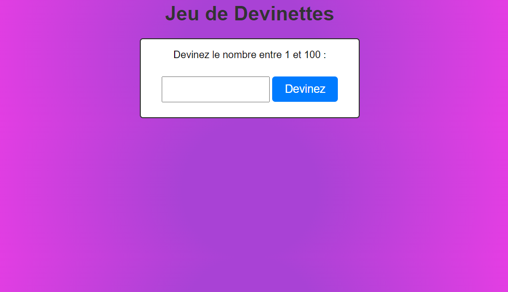 Jeu de devinette
